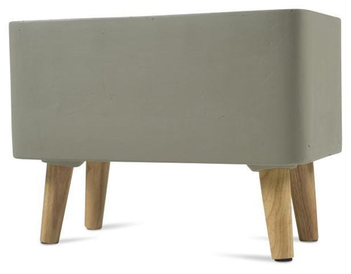 Home & Giftware Concrete Rectangular Planter Box on Wood Legs - Grey/Natural | Accessories | app store dev @@ABC ///[option4] 十月五日 11:53 