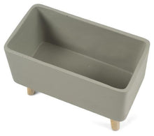 Load image into Gallery viewer, Home &amp; Giftware Concrete Rectangular Planter Box on Wood Legs - Grey/Natural | Accessories | app store dev @@ABC ///[option4] 十月五日 11:53 
