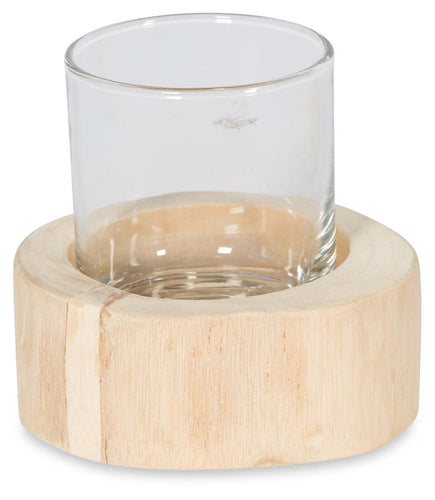 Home & Giftware Arthur Round Teak and Glass Candle Holder | Accessories | app store dev @@ABC ///[option4] 十月五日 11:53 