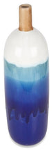 Load image into Gallery viewer, Home &amp; Giftware Ceramic Azure Glazed Vase Large - Blue/Natural | Accessories | app store dev @@ABC ///[option4] 十月五日 11:53 
