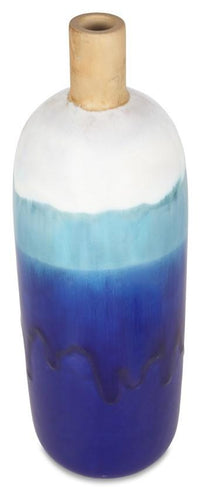 Home & Giftware Ceramic Azure Glazed Vase Small - Blue/Natural | Accessories | app store dev @@ABC ///[option4] 十月五日 11:53 