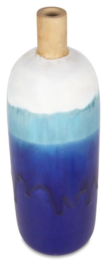 Home & Giftware Ceramic Azure Glazed Vase Small - Blue/Natural | Accessories | app store dev @@ABC ///[option4] 十月五日 11:53 