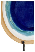 Load image into Gallery viewer, Home &amp; Giftware Ceramic Azure Glazed Plate with Stand - Blue/Natural | Accessories | app store dev @@ABC ///[option4] 十月五日 11:53 
