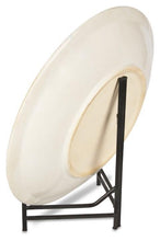 Load image into Gallery viewer, Home &amp; Giftware Ceramic Azure Glazed Plate with Stand - Blue/Natural | Accessories | app store dev @@ABC ///[option4] 十月五日 11:53 
