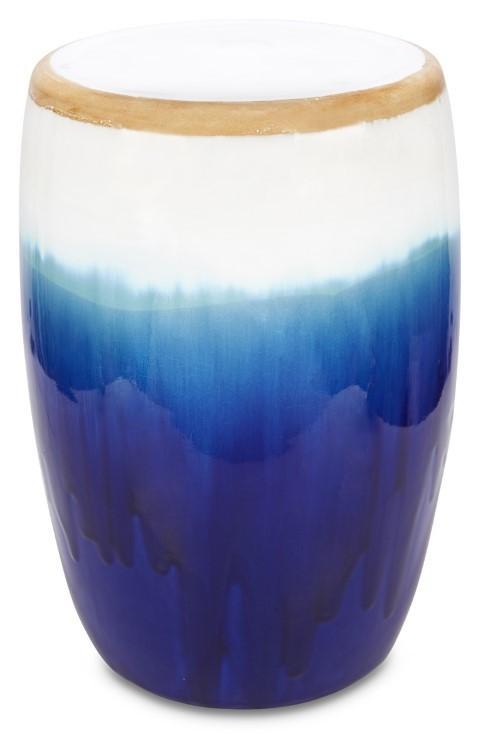 Home & Giftware Ceramic Azure Glazed Stool - Blue/Natural | Living | app store dev @@ABC ///[option4] 十月五日 11:53 