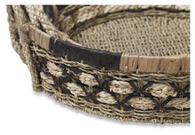 Load image into Gallery viewer, Home &amp; Giftware Equador Set of 3 Round Water Hyacinth Trays - Black/Natural | Accessories | app store dev @@ABC ///[option4] 十月五日 11:53 
