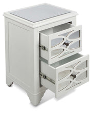 Load image into Gallery viewer, Home &amp; Giftware 2 Draw Wooden Lattice Mirrored Bedside Table | Sleeping | app store dev @@ABC ///[option4] 十月五日 11:53 
