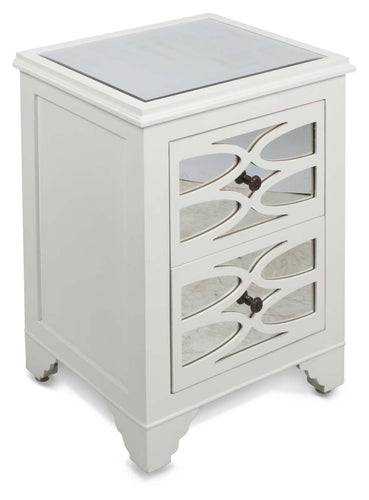 Home & Giftware 2 Draw Wooden Lattice Mirrored Bedside Table | Sleeping | app store dev @@ABC ///[option4] 十月五日 11:53 