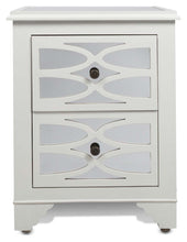 Load image into Gallery viewer, Home &amp; Giftware 2 Draw Wooden Lattice Mirrored Bedside Table | Sleeping | app store dev @@ABC ///[option4] 十月五日 11:53 
