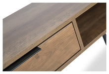 Load image into Gallery viewer, Home &amp; Giftware Atlanta Wood Look Executive Desk with Metal Legs - Natural | Living | app store dev @@ABC ///[option4] 十月五日 11:53 
