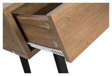Load image into Gallery viewer, Home &amp; Giftware Atlanta Wood Look Executive Desk with Metal Legs - Natural | Living | app store dev @@ABC ///[option4] 十月五日 11:53 
