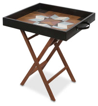 Load image into Gallery viewer, Home &amp; Giftware Antol Antique Wooden Tray on STand with Medallion Pattern | Accessories | app store dev @@ABC ///[option4] 十月五日 11:53 

