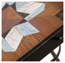 Load image into Gallery viewer, Home &amp; Giftware Antol Antique Wooden Tray on STand with Medallion Pattern | Accessories | app store dev @@ABC ///[option4] 十月五日 11:53 
