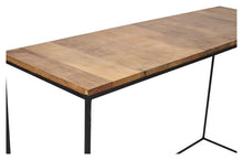 Load image into Gallery viewer, Home &amp; Giftware Ava Rectangular Console Table with Mango Wood Top and Iron Legs - Natural/Black | Living | app store dev @@ABC ///[option4] 十月五日 11:53 

