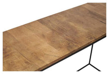 Load image into Gallery viewer, Home &amp; Giftware Ava Rectangular Console Table with Mango Wood Top and Iron Legs - Natural/Black | Living | app store dev @@ABC ///[option4] 十月五日 11:53 
