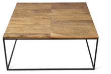 Load image into Gallery viewer, Home &amp; Giftware Ava Square Coffee Table with Mango Wood Top and Iron Legs - Natural/Black | Living | app store dev @@ABC ///[option4] 十月五日 11:53 
