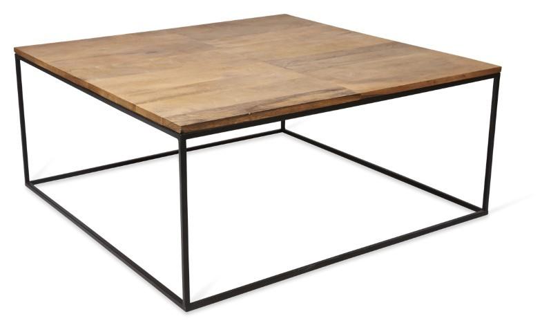 Home & Giftware Ava Square Coffee Table with Mango Wood Top and Iron Legs - Natural/Black | Living | app store dev @@ABC ///[option4] 十月五日 11:53 