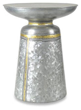 Load image into Gallery viewer, Home &amp; Giftware Austin Galvanized Iron Side Table - Silver Oxidize | Living | app store dev @@ABC ///[option4] 十月五日 11:53 
