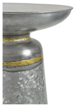 Load image into Gallery viewer, Home &amp; Giftware Austin Galvanized Iron Side Table - Silver Oxidize | Living | app store dev @@ABC ///[option4] 十月五日 11:53 
