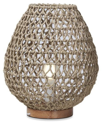 Home & Giftware Capri Natural Woven Table Lamp Medium - Brown | Lighting | app store dev @@ABC ///[option4] 十月五日 11:53 