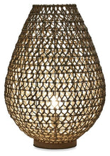 Load image into Gallery viewer, Home &amp; Giftware Capri Natural Woven Table Lamp Large - Brown | Lighting | app store dev @@ABC ///[option4] 十月五日 11:53 
