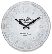 Load image into Gallery viewer, Home &amp; Giftware Aluminium Bond St Vintage Clock - Grey | Accessories | app store dev @@ABC ///[option4] 十月五日 11:53 
