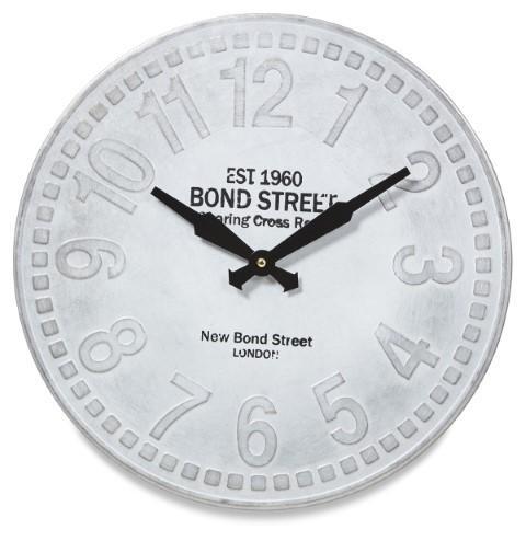 Home & Giftware Aluminium Bond St Vintage Clock - Grey | Accessories | app store dev @@ABC ///[option4] 十月五日 11:53 