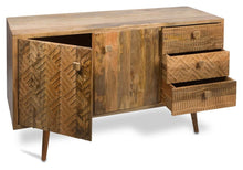 Load image into Gallery viewer, Home &amp; Giftware Ashanti Two Door, Three Drawer Mango Wood Sideboard | Living | app store dev @@ABC ///[option4] 十月五日 11:53 
