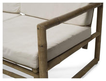 Load image into Gallery viewer, Home &amp; Giftware Ibiza Bamboo Sofa with Cushion - Natural/White | Living | app store dev @@ABC ///[option4] 十月五日 11:53 

