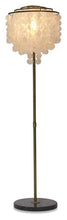 Load image into Gallery viewer, Home &amp; Giftware Capiz Shell Tierred Floor Lamp - Gold/Cream | Lighting | app store dev @@ABC ///[option4] 十月五日 11:53 
