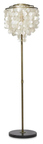 Home & Giftware Capiz Shell Tierred Floor Lamp - Gold/Cream | Lighting | app store dev @@ABC ///[option4] 十月五日 11:53 