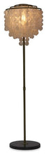 Load image into Gallery viewer, Home &amp; Giftware Capiz Shell Tierred Floor Lamp - Gold/Cream | Lighting | app store dev @@ABC ///[option4] 十月五日 11:53 
