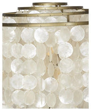Load image into Gallery viewer, Home &amp; Giftware Capiz Shell Tierred Floor Lamp - Gold/Cream | Lighting | app store dev @@ABC ///[option4] 十月五日 11:53 
