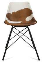 Load image into Gallery viewer, Home &amp; Giftware Hayden Cowhide Dining Chair with Iron Legs | Living | app store dev @@ABC ///[option4] 十月五日 11:53 
