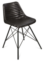 Load image into Gallery viewer, Home &amp; Giftware Capri Leather Dining Chair with Iron Legs | Dining | app store dev @@ABC ///[option4] 十月五日 11:53 
