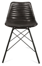 Load image into Gallery viewer, Home &amp; Giftware Capri Leather Dining Chair with Iron Legs | Dining | app store dev @@ABC ///[option4] 十月五日 11:53 
