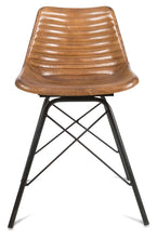 Load image into Gallery viewer, Home &amp; Giftware Capri Leather Dining Chair with Iron Legs | Living | app store dev @@ABC ///[option4] 十月五日 11:53 
