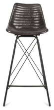 Load image into Gallery viewer, Home &amp; Giftware Capri Leather Bar Stoolwith Iron Legs | Living | app store dev @@ABC ///[option4] 十月五日 11:53 
