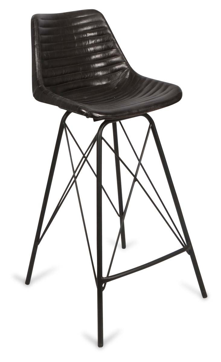 Home & Giftware Capri Leather Bar Stoolwith Iron Legs | Living | app store dev @@ABC ///[option4] 十月五日 11:53 