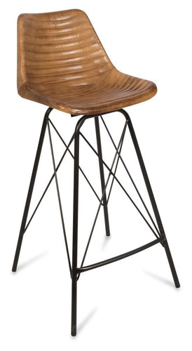 Home & Giftware Capri Leather Bar Stoolwith Iron Legs | Dining | app store dev @@ABC ///[option4] 十月五日 11:53 