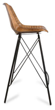 Load image into Gallery viewer, Home &amp; Giftware Capri Leather Bar Stoolwith Iron Legs | Dining | app store dev @@ABC ///[option4] 十月五日 11:53 
