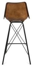 Load image into Gallery viewer, Home &amp; Giftware Capri Leather Bar Stoolwith Iron Legs | Dining | app store dev @@ABC ///[option4] 十月五日 11:53 
