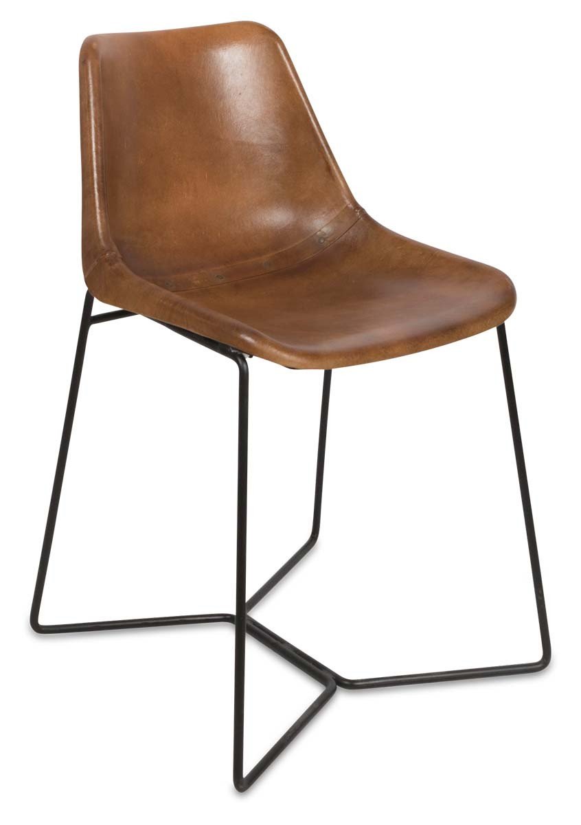 Home & Giftware Elm Leather Dining Chair on Iron Frame | Living | app store dev @@ABC ///[option4] 十月五日 11:53 