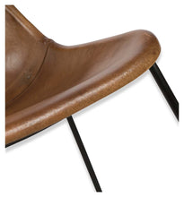 Load image into Gallery viewer, Home &amp; Giftware Elm Leather Dining Chair on Iron Frame | Living | app store dev @@ABC ///[option4] 十月五日 11:53 
