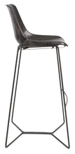 Load image into Gallery viewer, Home &amp; Giftware Elm Leather Bar Stool with Iron Legs | Living | app store dev @@ABC ///[option4] 十月五日 11:53 

