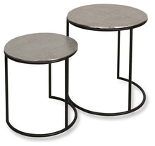 Load image into Gallery viewer, Home &amp; Giftware Bromley Aluminium Set of Two Round Nesting Tables | Living | app store dev @@ABC ///[option4] 十月五日 11:53 
