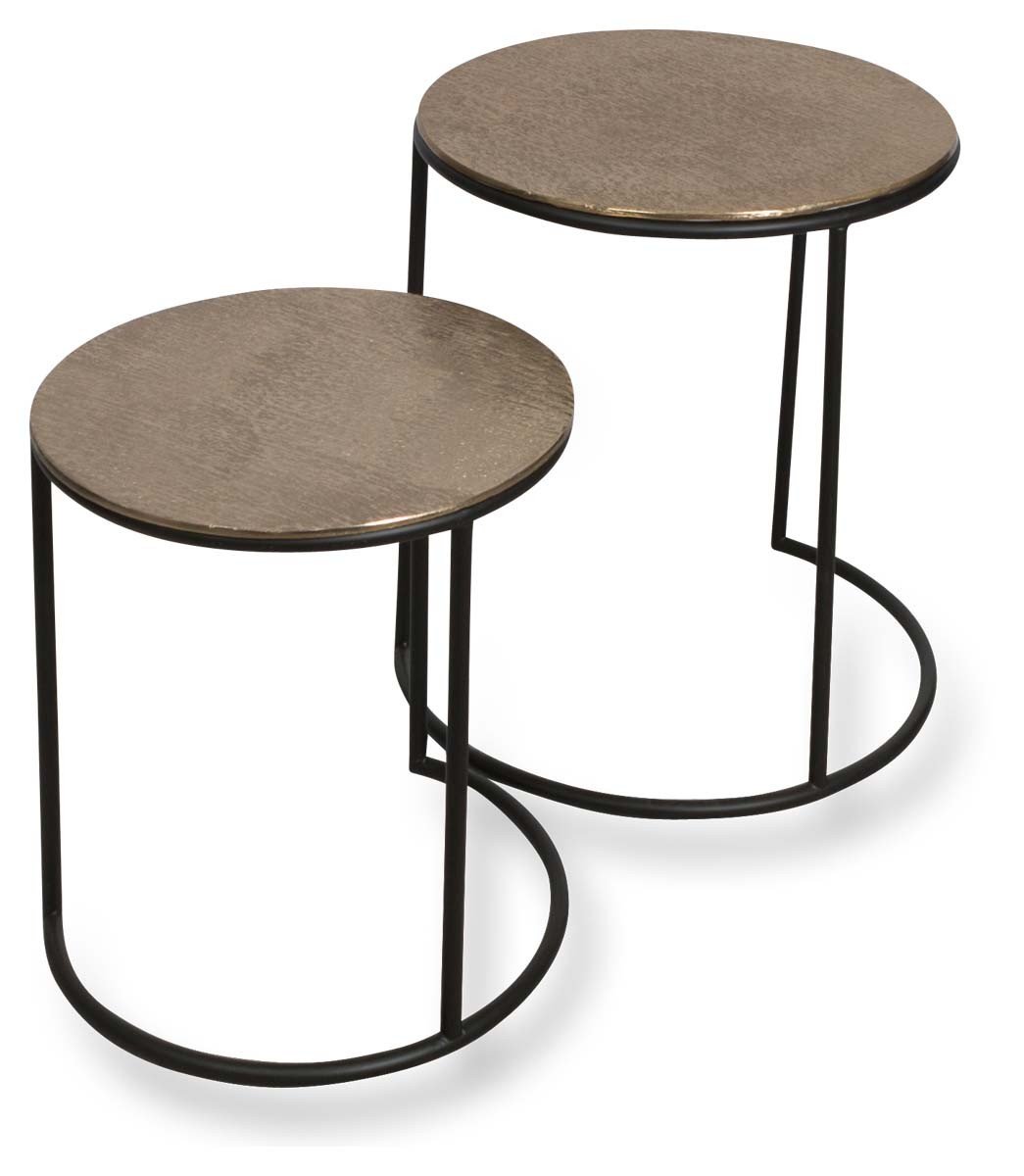Home & Giftware Charlton Aluminium Set of Two Round Nesting Tables | Living | app store dev @@ABC ///[option4] 十月五日 11:53 