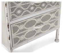 Load image into Gallery viewer, Home &amp; Giftware Filigree 2 Drawer Metal Bedside Table - Antique White | Sleeping | app store dev @@ABC ///[option4] 十月五日 11:53 
