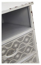 Load image into Gallery viewer, Home &amp; Giftware Filigree 2 Drawer Metal Bedside Table - Antique White | Sleeping | app store dev @@ABC ///[option4] 十月五日 11:53 
