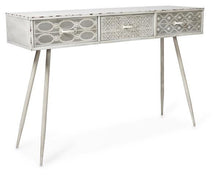 Load image into Gallery viewer, Home &amp; Giftware Filigree Metal Console - Antique White | Living | app store dev @@ABC ///[option4] 十月五日 11:53 

